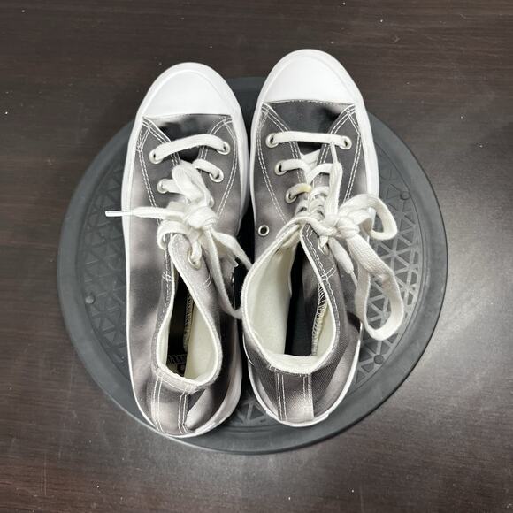 Converse Womens Sz 8 Chuck Taylor AS Lugged MC Washed Gray Tie Dye HighTop Shoes - Picture 5 of 10